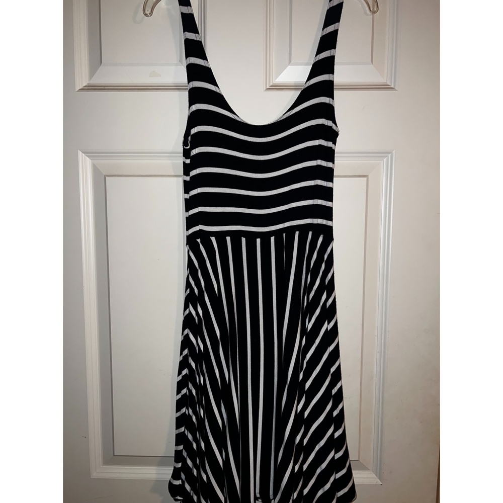 Forever 21 Navy and White Striped Sundress